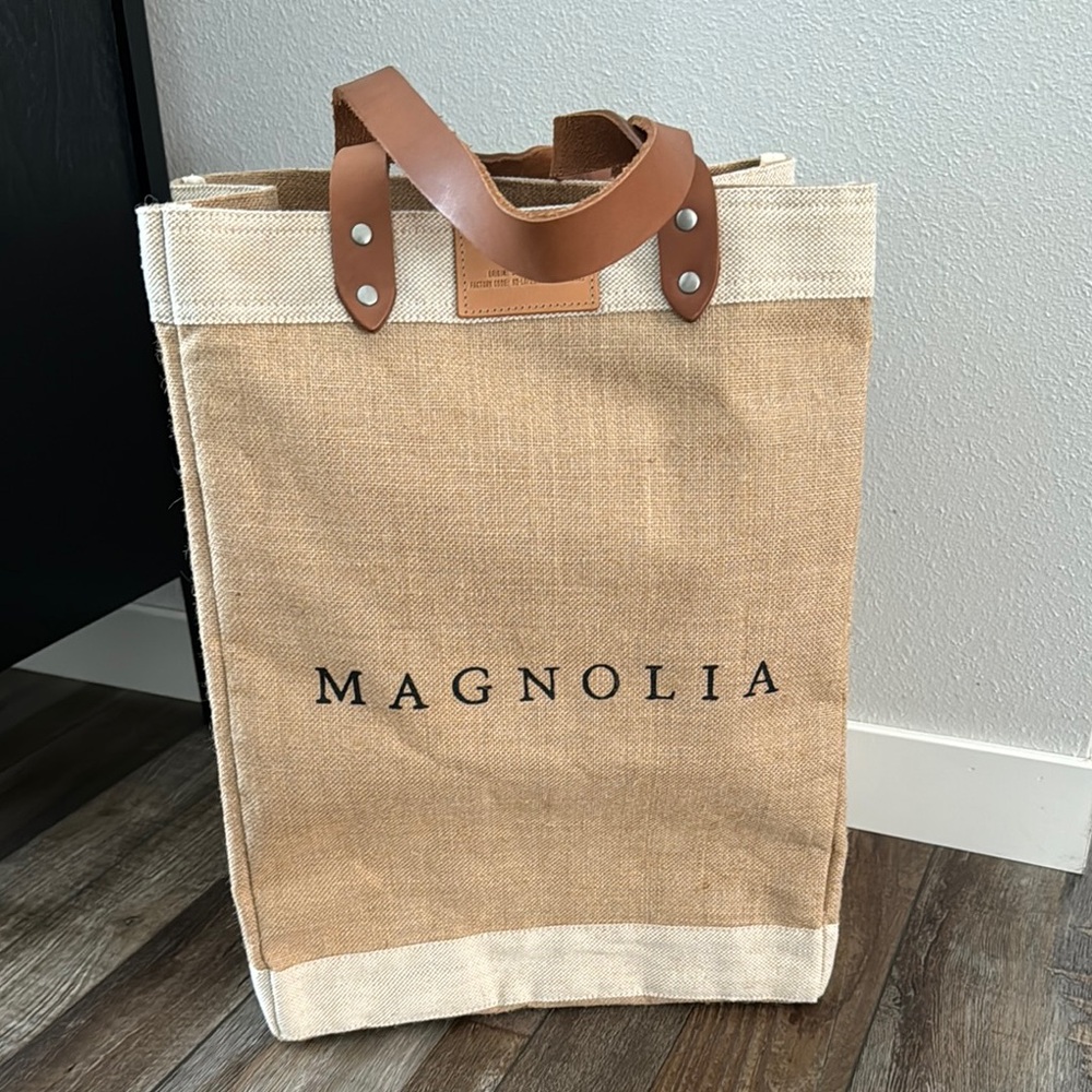 Magnolia Beige Tote Bag
